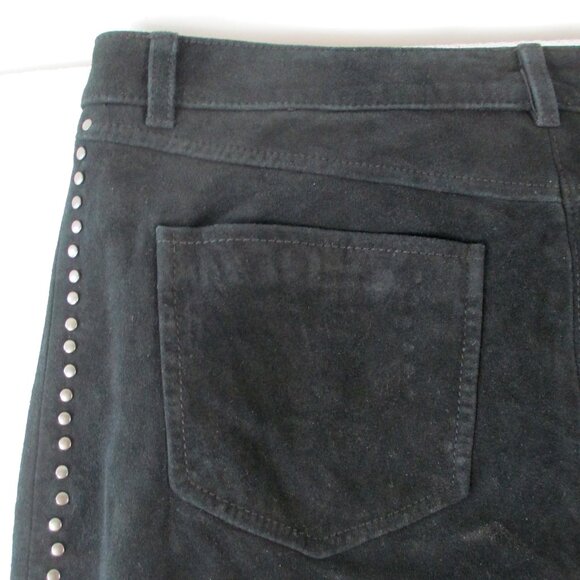 PAIGE "RYDER" STUDDED SUEDE MINI SKIRT - Picture 4 of 10